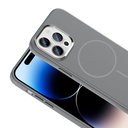 Apple iPhone 14 Uyumlu Pro Uyumlu Max Uyumlu Kılıf M-Safe Şarj Özellikli Metal Kamera Çerçeveli Zore Edi Silikon Kapak - 12