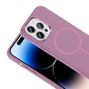 Apple iPhone 14 Uyumlu Pro Uyumlu Max Uyumlu Kılıf M-Safe Şarj Özellikli Metal Kamera Çerçeveli Zore Edi Silikon Kapak - 13