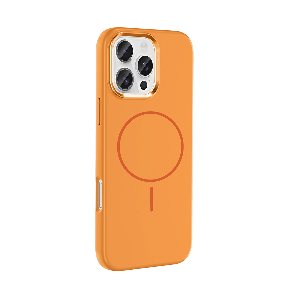 Apple iPhone 16 Uyumlu Pro Uyumlu Max Uyumlu Kılıf M-Safe Şarj Özellikli Metal Kamera Çerçeveli Zore Edi Silikon Kapak - 9