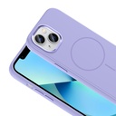 Apple iPhone 15 Uyumlu Kılıf M-Safe Şarj Özellikli Metal Kamera Çerçeveli Zore Edi Silikon Kapak - 9