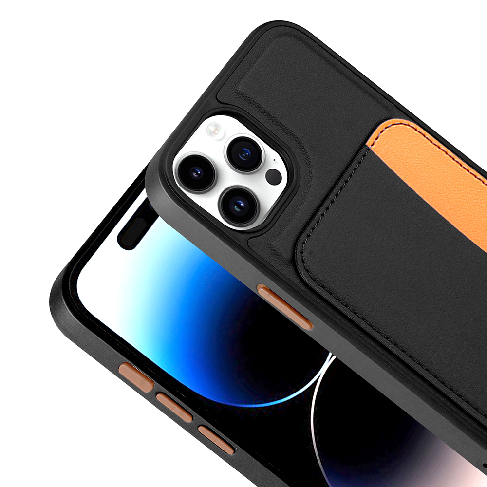 Apple iPhone 14 Uyumlu Pro Uyumlu Max Uyumlu Kılıf Kartlıklı Zore X-Kart Silikon Kapak - 10