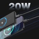 Lenyes PW1008D PD 20W LED Ekranlı Yapay Zeka Destekli Ultra İnce Wireless Powerbank 15W 10.000mAh - 3