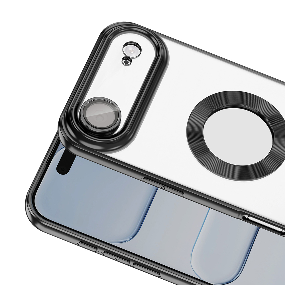 Apple iPhone 17 Uyumlu Air Uyumlu Kılıf Kamera Korumalı Logo Gösteren Zore Omega Kapak - 12