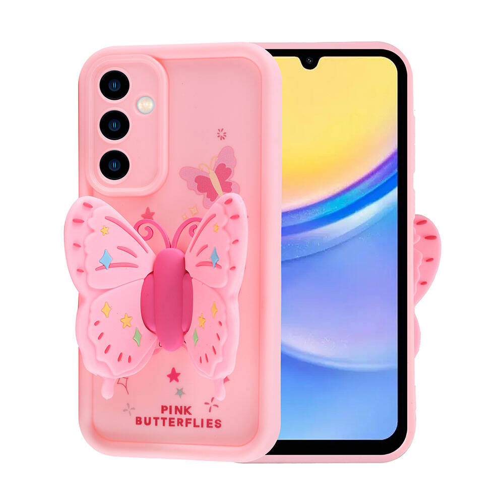 Samsung Galaxy A15 Uyumlu Kılıf Kamera Korumalı Figür Tasarımlı Zore Kapya Kapak - 2