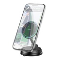 Wiwu CH-326 M-safe Şarj Özellikli 360 Derece Dönebilen Vakumlu Araç Telefon Tutucu 15W - 6