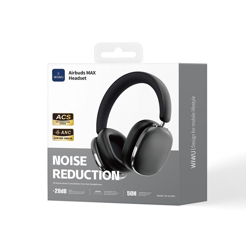 Wiwu Airbuds Max TD-16 ANC Aktif Gürültü Önleyicili Kulak Üstü Bluetooth Kulaklık v6.0 - 11