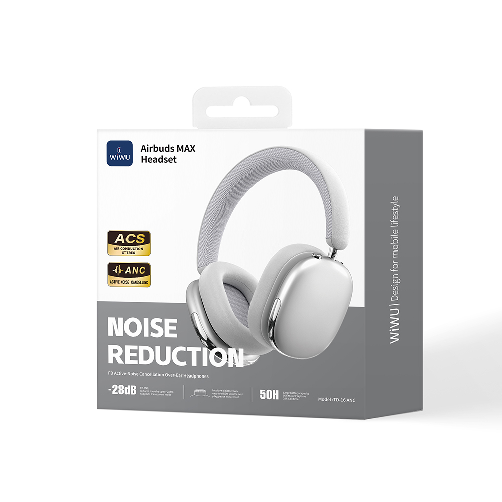 Wiwu Airbuds Max TD-16 ANC Aktif Gürültü Önleyicili Kulak Üstü Bluetooth Kulaklık v6.0 - 12