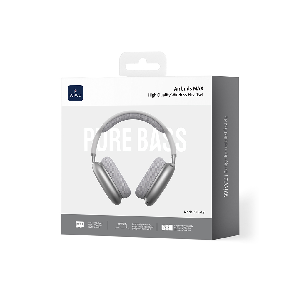 Wiwu TD-13 Airbuds Max Pure Bass Özellikli Kulak Üstü Bluetooth Kulaklık v6.0 - 9