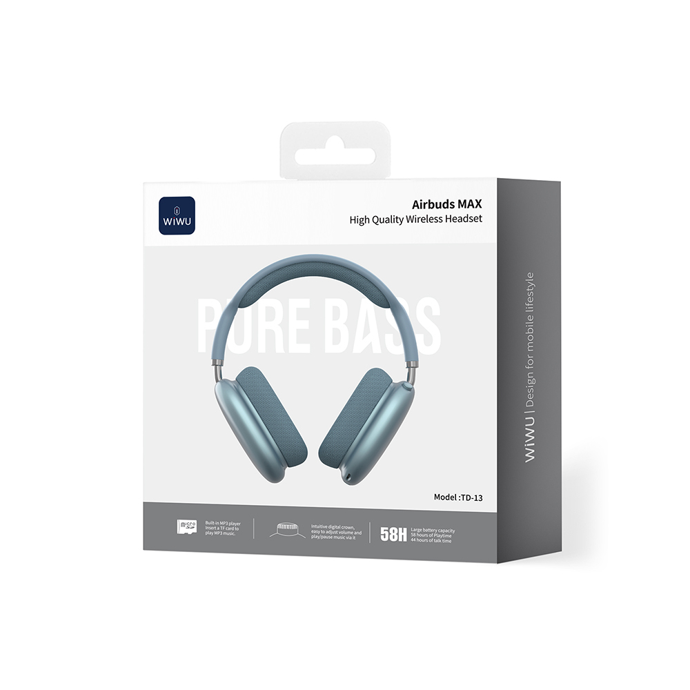 Wiwu TD-13 Airbuds Max Pure Bass Özellikli Kulak Üstü Bluetooth Kulaklık v6.0 - 10