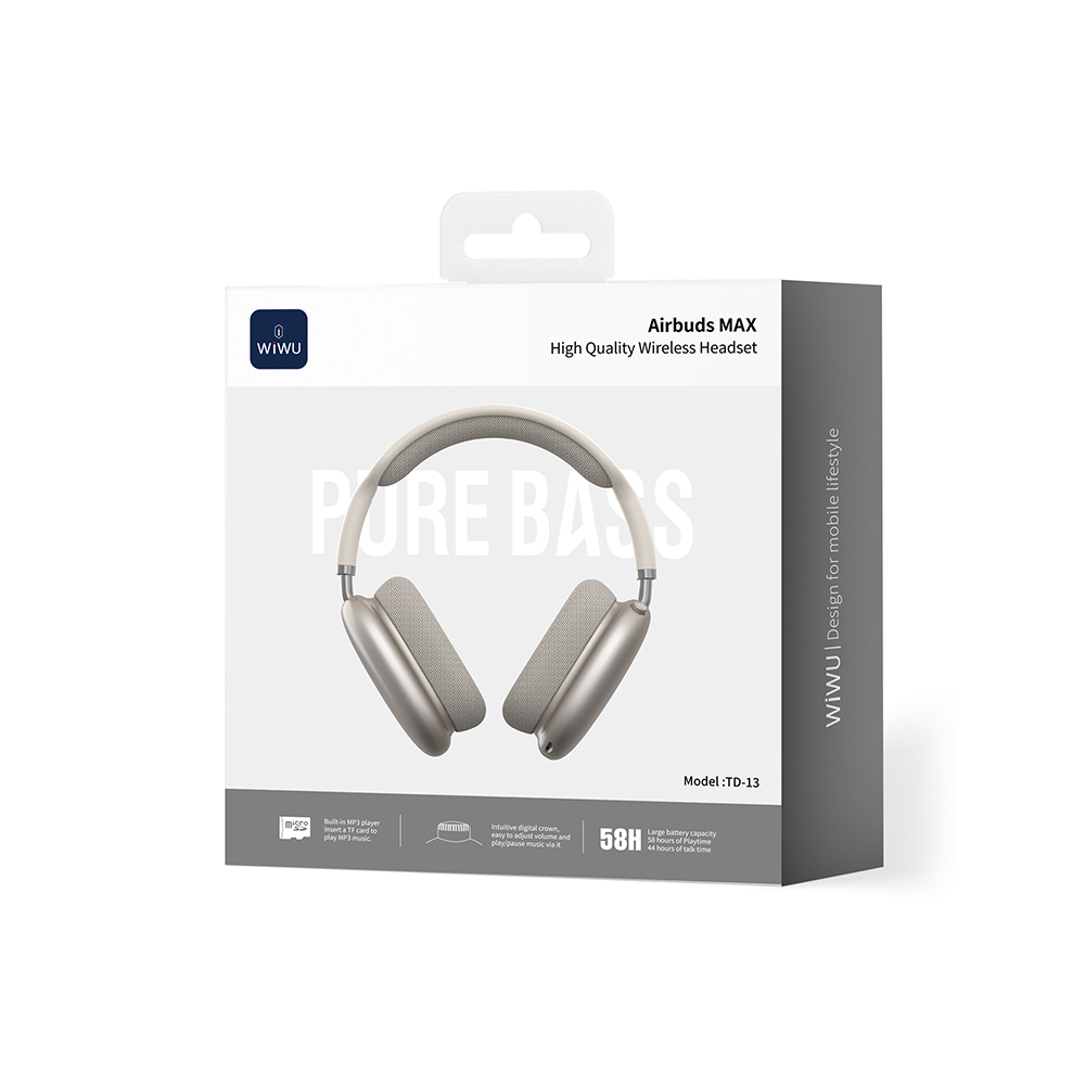 Wiwu TD-13 Airbuds Max Pure Bass Özellikli Kulak Üstü Bluetooth Kulaklık v6.0 - 12