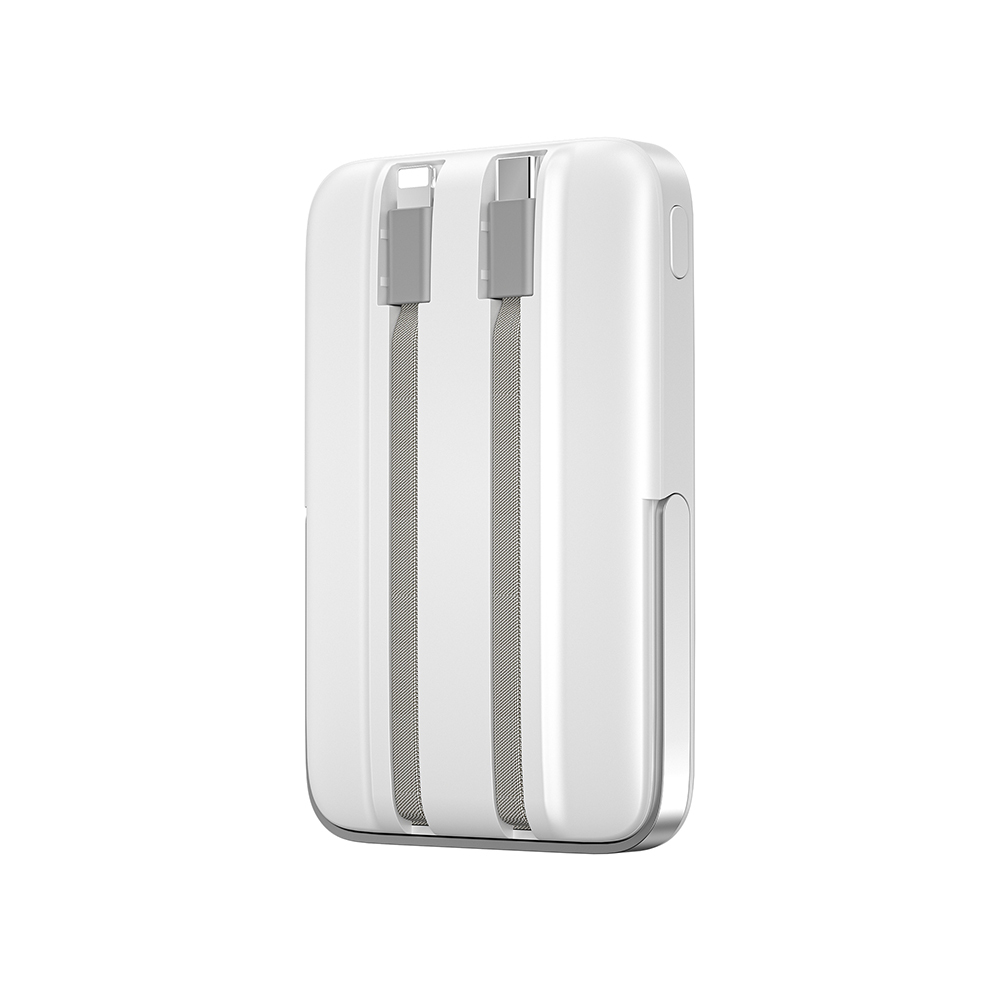 Wiwu Wi-P077 Pionner Serisi Taşınabilir Wireless Şarj ve PD 20W Hızlı Şarj Özellikli Standlı Powerbank 15W 10000mAh - 4