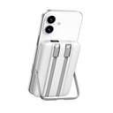 Wiwu Wi-P077 Pionner Serisi Taşınabilir Wireless Şarj ve PD 20W Hızlı Şarj Özellikli Standlı Powerbank 15W 10000mAh - 6