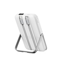 Wiwu Wi-P077 Pionner Serisi Taşınabilir Wireless Şarj ve PD 20W Hızlı Şarj Özellikli Standlı Powerbank 15W 10000mAh - 8