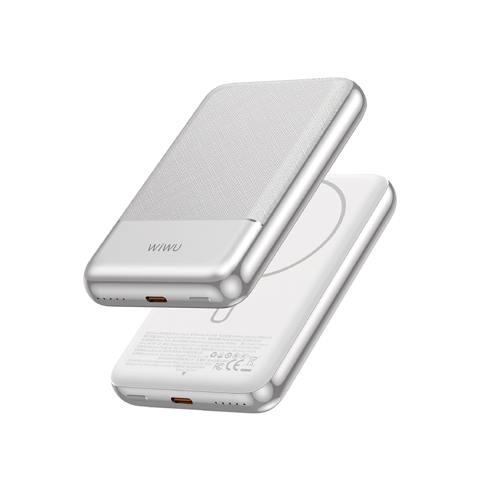 Wiwu Wi-P089 LED Işık Göstergeli PD 20W Kablosuz Powerbank 10.000mAh 15W - 2