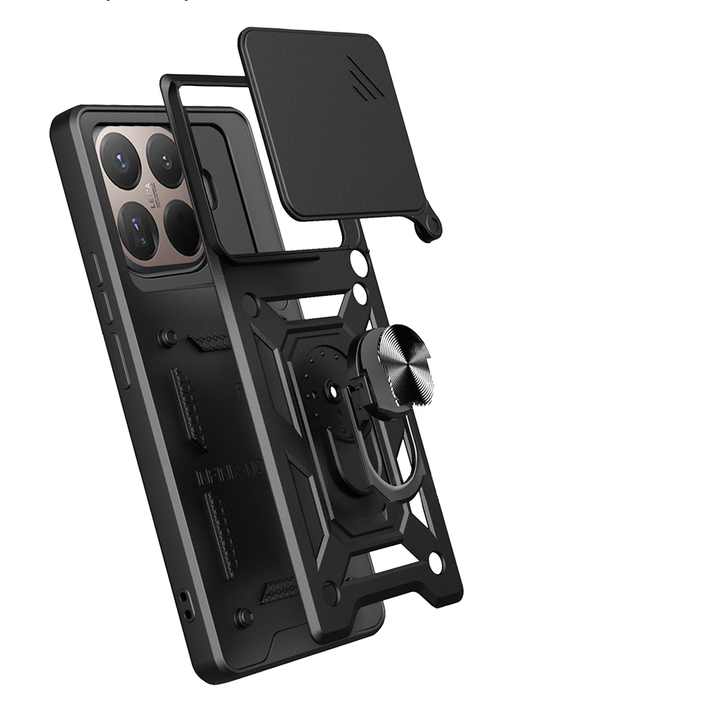 Xiaomi 15 UyumluT Pro Kılıf Magnetik Standlı Kamera Korumalı Zore Sürgülü Vega Kapak - 7