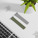 Apple Watch 42mm Uyumlu Zore KRD-111 Çizgili Desenli Silikon Kordon - 7