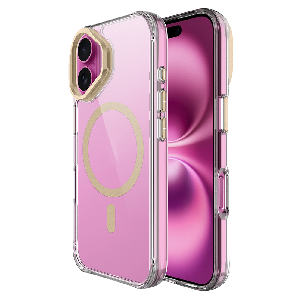 Apple iPhone 17 Uyumlu Kılıf M-safe Şarj Özellikli Airbagli Kamera Standlı Zore Azor Kapak - 2