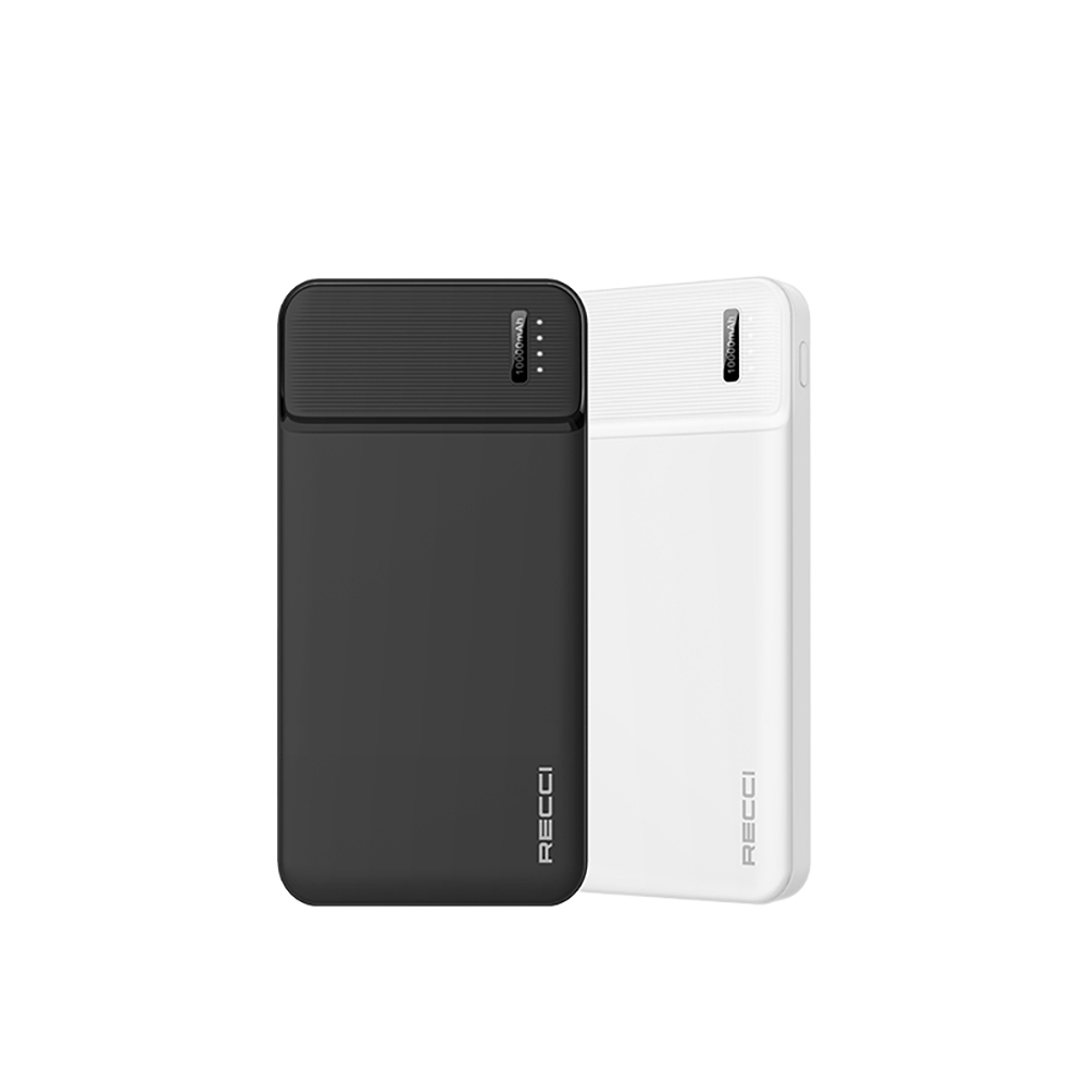 Recci RPB-N16C Ultra İnce Hızlı Şarj Özellikli Led Işık Göstergeli Powerbank 10000mAh - 1