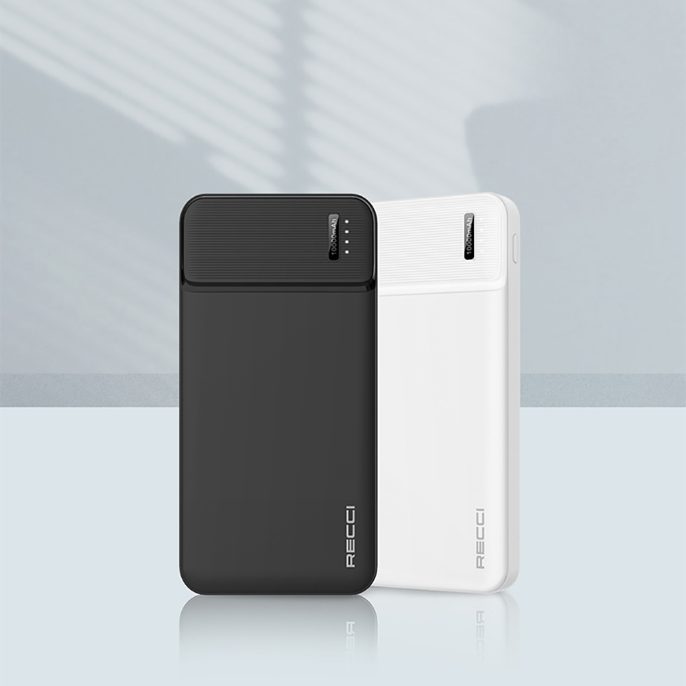 Recci RPB-N16C Ultra İnce Hızlı Şarj Özellikli Led Işık Göstergeli Powerbank 10000mAh - 6