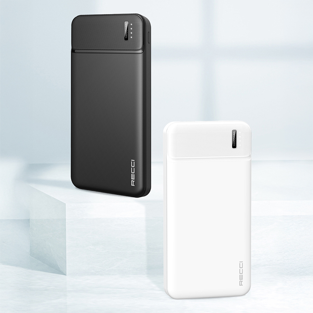 Recci RPB-N16C Ultra İnce Hızlı Şarj Özellikli Led Işık Göstergeli Powerbank 10000mAh - 8