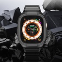 Apple Watch Ultra 49mm Uyumlu Wiwu Wi-WB014 Armor Serisi 2in1 Sert PC Kasa Koruyuculu Silikon Kordon - 4