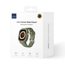 Apple Watch Ultra 49mm Uyumlu Wiwu Wi-WB014 Armor Serisi 2in1 Sert PC Kasa Koruyuculu Silikon Kordon - 21