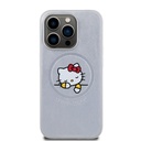 Apple iPhone 15 Uyumlu Pro Uyumlu Max Uyumlu Kılıf Hello Kitty Orjinal Lisanslı M-safe Şarj Özellikli Baskı Logolu Uyuyan Kitty Deri Kapak - 2