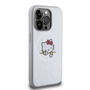 Apple iPhone 15 Uyumlu Pro Uyumlu Max Uyumlu Kılıf Hello Kitty Orjinal Lisanslı M-safe Şarj Özellikli Baskı Logolu Uyuyan Kitty Deri Kapak - 3