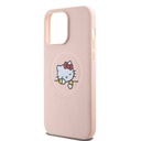Apple iPhone 15 Uyumlu Pro Uyumlu Max Uyumlu Kılıf Hello Kitty Orjinal Lisanslı M-safe Şarj Özellikli Baskı Logolu Uyuyan Kitty Deri Kapak - 12