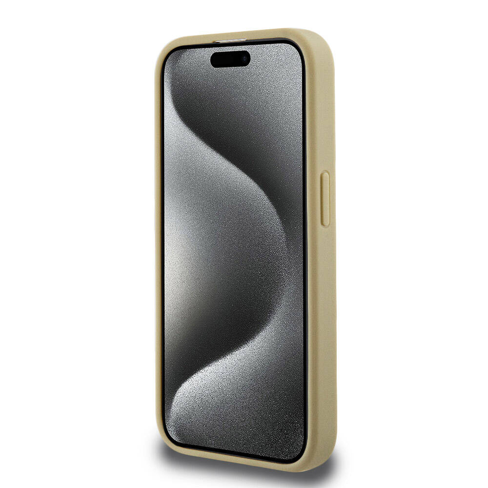 Apple iPhone 15 Uyumlu Pro Uyumlu Kılıf Hello Kitty Orjinal Lisanslı M-safe Şarj Özellikli Kitty Head Deri Kapak - 2