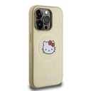 Apple iPhone 15 Uyumlu Pro Uyumlu Kılıf Hello Kitty Orjinal Lisanslı M-safe Şarj Özellikli Kitty Head Deri Kapak - 3