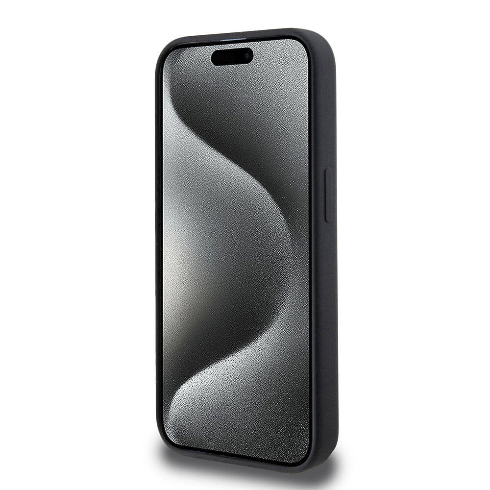 Apple iPhone 15 Uyumlu Pro Uyumlu Kılıf Hello Kitty Orjinal Lisanslı M-safe Şarj Özellikli Kitty Head Deri Kapak - 10