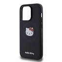 Apple iPhone 15 Uyumlu Pro Uyumlu Kılıf Hello Kitty Orjinal Lisanslı M-safe Şarj Özellikli Kitty Head Deri Kapak - 11