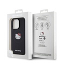 Apple iPhone 15 Uyumlu Pro Uyumlu Kılıf Hello Kitty Orjinal Lisanslı M-safe Şarj Özellikli Kitty Head Deri Kapak - 13