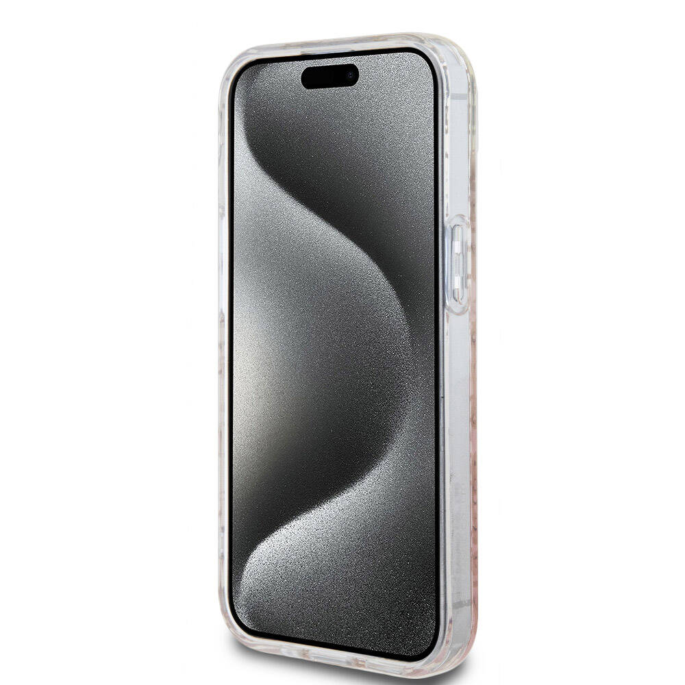 Apple iPhone 15 Uyumlu Kılıf Hello Kitty Orjinal Lisanslı Renk Geçişli Elektroplating Kaplama Kitty Head Desenli Kapak - 4