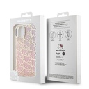 Apple iPhone 15 Uyumlu Kılıf Hello Kitty Orjinal Lisanslı Renk Geçişli Elektroplating Kaplama Kitty Head Desenli Kapak - 7