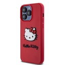 Apple iPhone 15 Uyumlu Pro Uyumlu Kılıf Hello Kitty Orjinal Lisanslı Yazı ve İkonik Logolu 3D Rubber Kitty Head Kapak - 1