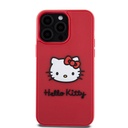 Apple iPhone 15 Uyumlu Pro Uyumlu Kılıf Hello Kitty Orjinal Lisanslı Yazı ve İkonik Logolu 3D Rubber Kitty Head Kapak - 2