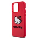 Apple iPhone 15 Uyumlu Pro Uyumlu Kılıf Hello Kitty Orjinal Lisanslı Yazı ve İkonik Logolu 3D Rubber Kitty Head Kapak - 5