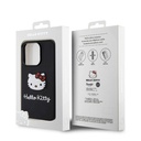 Apple iPhone 15 Uyumlu Pro Uyumlu Kılıf Hello Kitty Orjinal Lisanslı Yazı ve İkonik Logolu 3D Rubber Kitty Head Kapak - 14