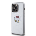 Apple iPhone 15 Uyumlu Pro Uyumlu Kılıf Hello Kitty Orjinal Lisanslı M-safe Şarj Özellikli Baskı Logolu Uyuyan Kitty Deri Kapak - 8