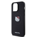 Apple iPhone 15 Uyumlu Pro Uyumlu Max Uyumlu Kılıf Hello Kitty Orjinal Lisanslı M-safe Şarj Özellikli Kitty Head Deri Kapak - 4