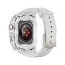 Apple Watch 7 45mm Uyumlu Wiwu Wi-WB013 Rambo Serisi 2in1 Şeffaf PC Kasa Koruyuculu Kauçuk Kordon - 4