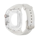 Apple Watch 7 45mm Uyumlu Wiwu Wi-WB013 Rambo Serisi 2in1 Şeffaf PC Kasa Koruyuculu Kauçuk Kordon - 6