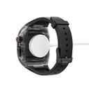 Apple Watch 7 45mm Uyumlu Wiwu Wi-WB013 Rambo Serisi 2in1 Şeffaf PC Kasa Koruyuculu Kauçuk Kordon - 8