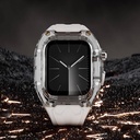 Apple Watch 7 45mm Uyumlu Wiwu Wi-WB013 Rambo Serisi 2in1 Şeffaf PC Kasa Koruyuculu Kauçuk Kordon - 12