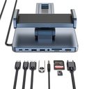 Wiwu AH801 8in1 HDMI (4K@60Hz) Girişli Type-C Hub Bağlantı İstasyonlu Ayarlanabilir Tablet Standı - 1