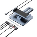 Wiwu AH801 8in1 HDMI (4K@60Hz) Girişli Type-C Hub Bağlantı İstasyonlu Ayarlanabilir Tablet Standı - 3