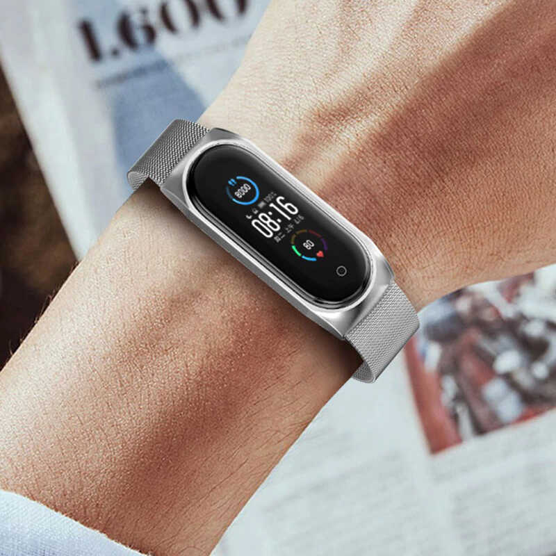 Xiaomi Mi Band 7 Uyumlu Zore KRD-01 Metal Kordon - 3