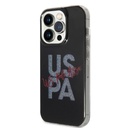 Apple iPhone 14 Uyumlu Pro Uyumlu Kılıf U.S. POLO ASSN. Simli Parlak Alfabe Tasarım Kapak - 6